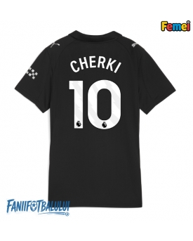 Manchester City Rayan Cherki #10 Tricou Fotbal Replică 2025-26 Femei Deplasare